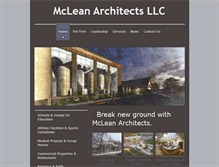 Tablet Screenshot of mclean-architects.com
